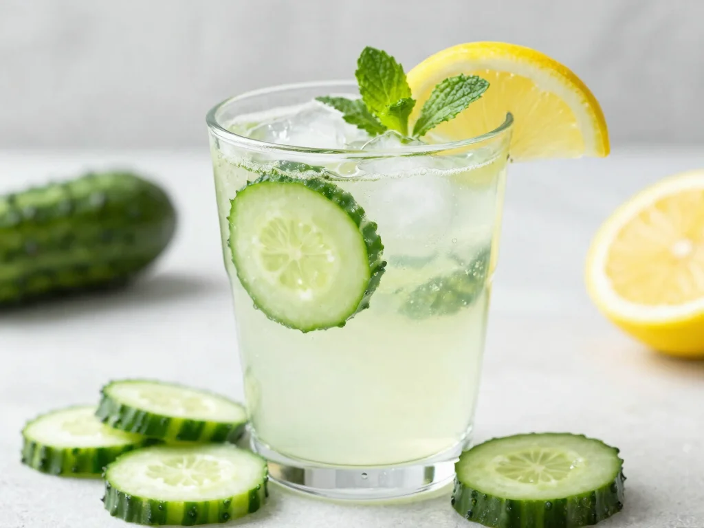 19 Juice Recipes for Energy Boosting - 19. Refreshing Cucumber Lemonade 1