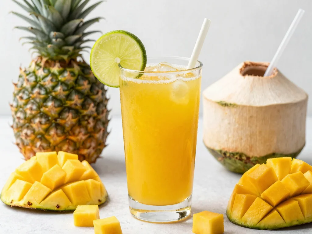 19 Juice Recipes for Energy Boosting - 2. Tropical Recharge Juice 1