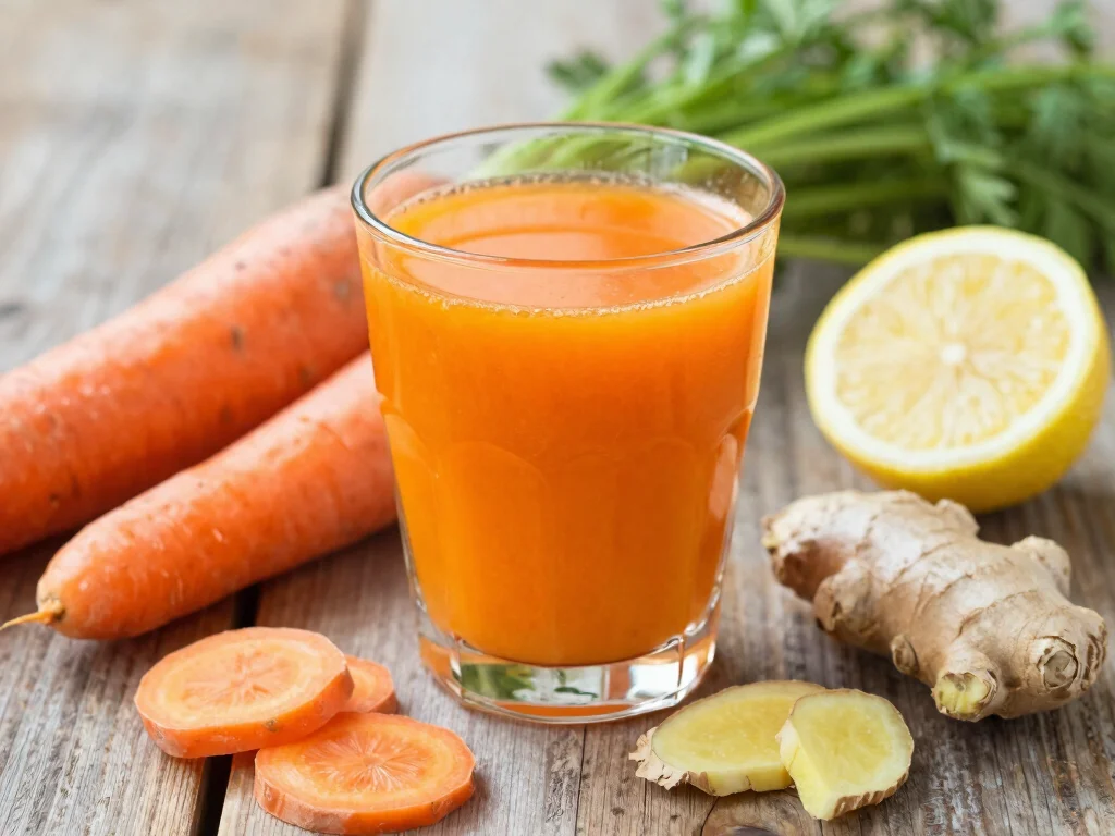 19 Juice Recipes for Energy Boosting - 7. Spiced Carrot Ginger Juice 1