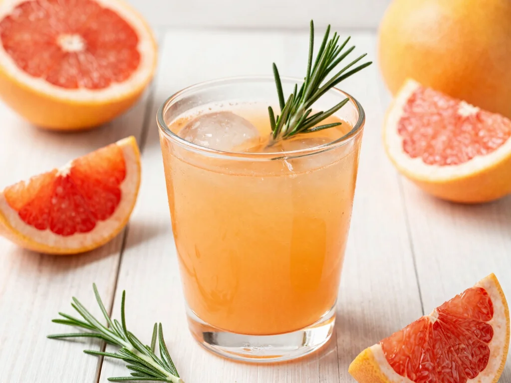 19 Juice Recipes for Gut Health That Your Stomach Will Love - 17. Grapefruit and Rosemary Juice 1