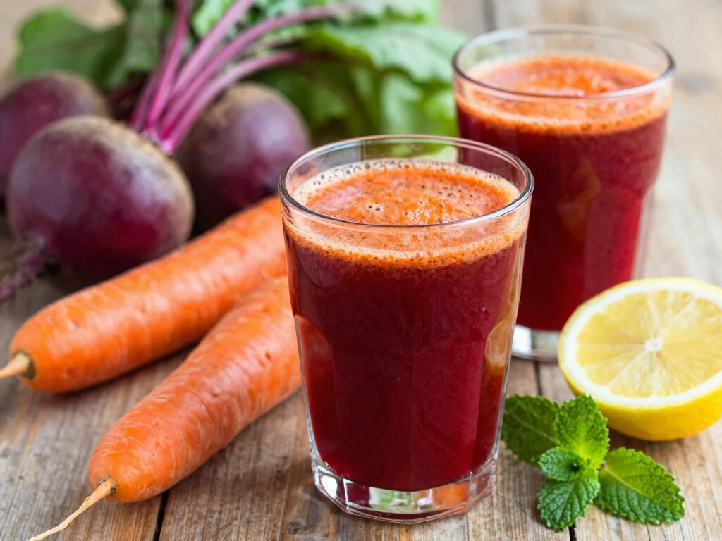 19 Juice Recipes for Gut Health That Your Stomach Will Love - 2. Beetroot and Carrot Detox Juice 1