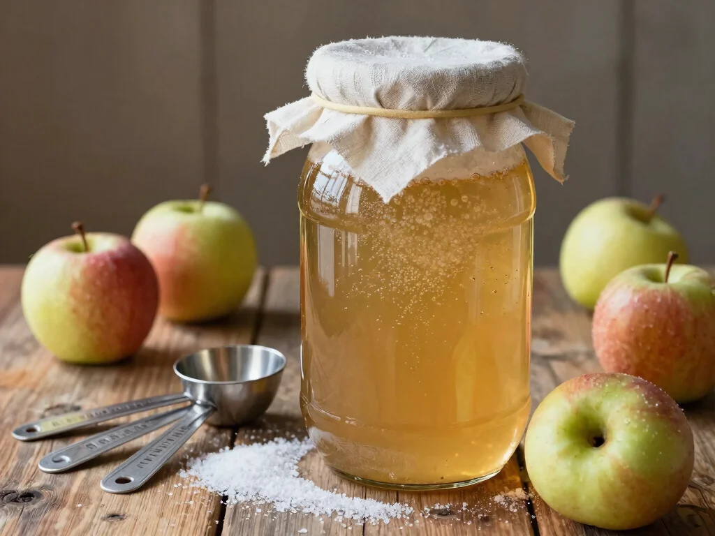 19 Juice Recipes for Gut Health That Your Stomach Will Love - 4. Fermented Apple Cider Juice 1