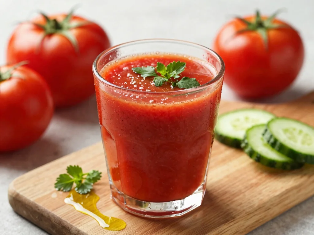 19 Juice Recipes for Gut Health That Your Stomach Will Love - 5. Spicy Tomato Detox Juice 1
