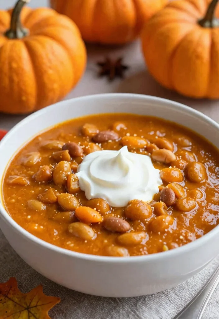 19 Meatless 3-Bean Chili Recipes Full of Flavor - 14. Pumpkin Bean Chili 1