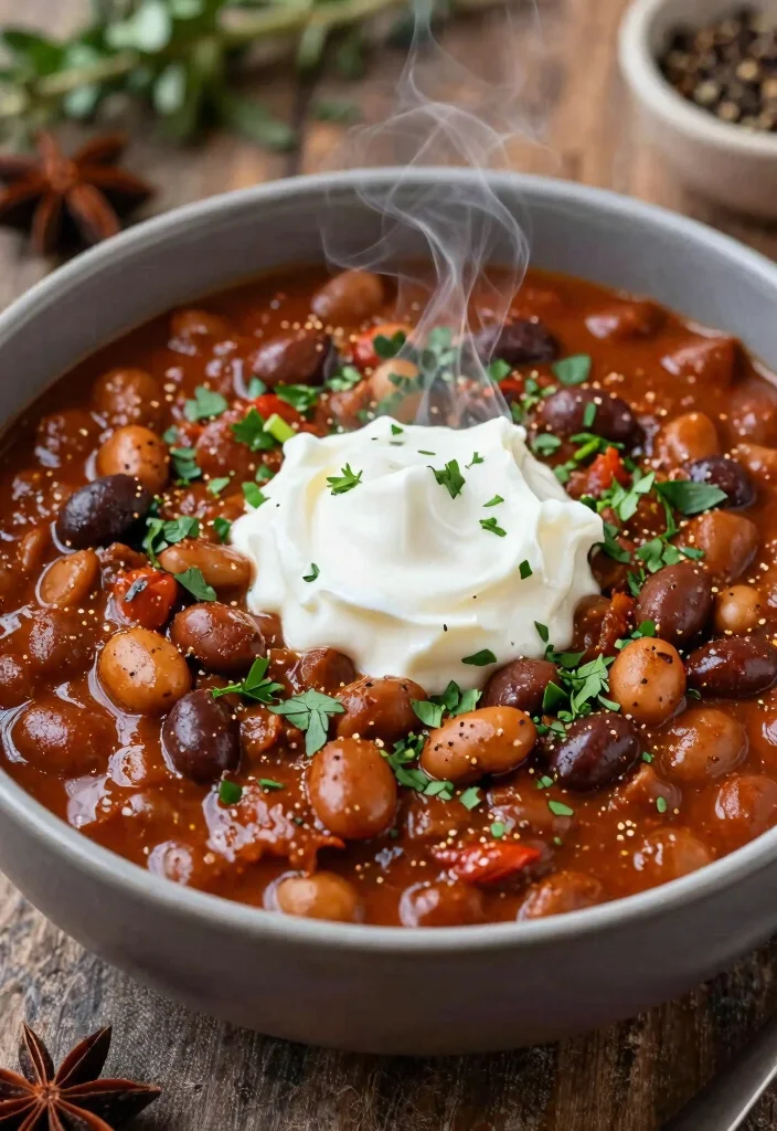 19 Meatless 3-Bean Chili Recipes Full of Flavor - 19. Smoky Chipotle 3-Bean Chili 1