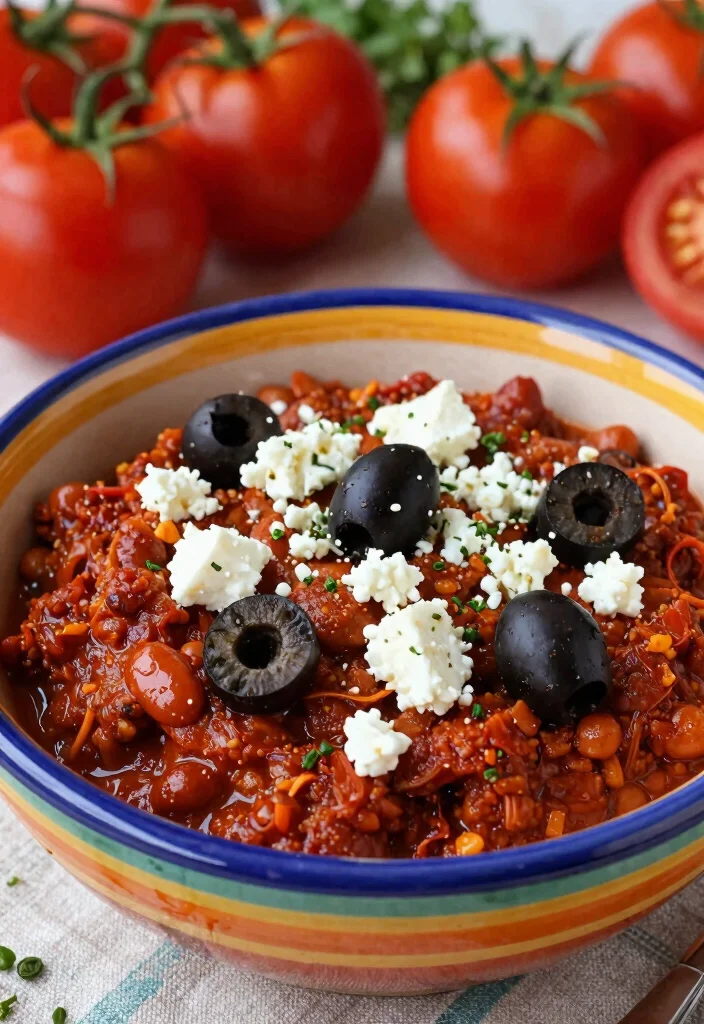 19 Meatless 3-Bean Chili Recipes Full of Flavor - 6. Mediterranean 3-Bean Chili 1
