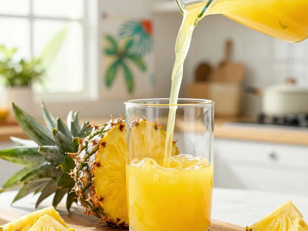 19 Pineapple Juice Drink Recipes (Super Refreshing) - 1. Classic Pineapple Juice 1