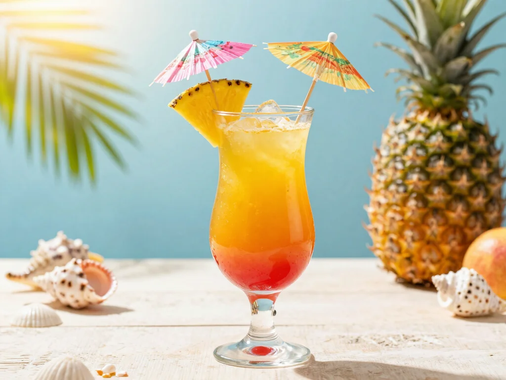 19 Pomegranate Juice Recipes (Healthy Antioxidants) - 4. Tropical Pomegranate Paradise Juice 1