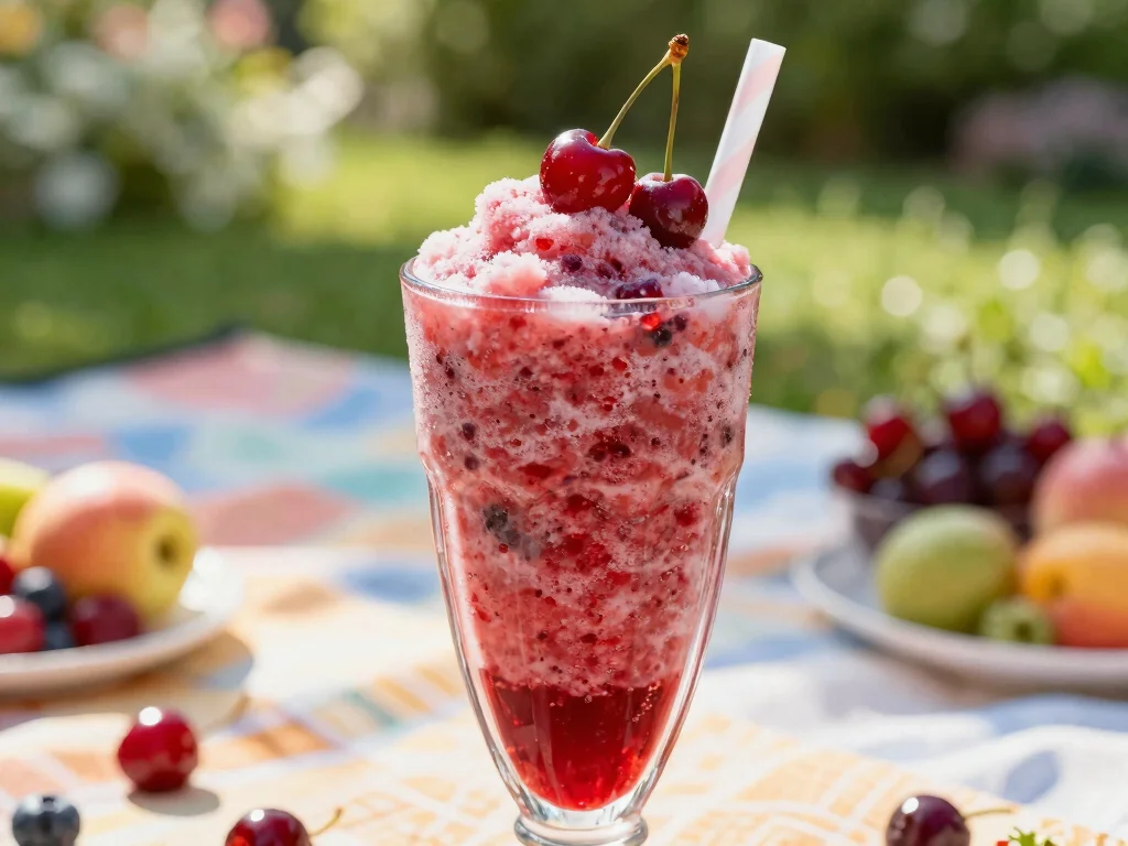 19 Tart Cherry Juice Drink Recipes for Better Sleep - 13. Tart Cherry & Berry Slushie 1