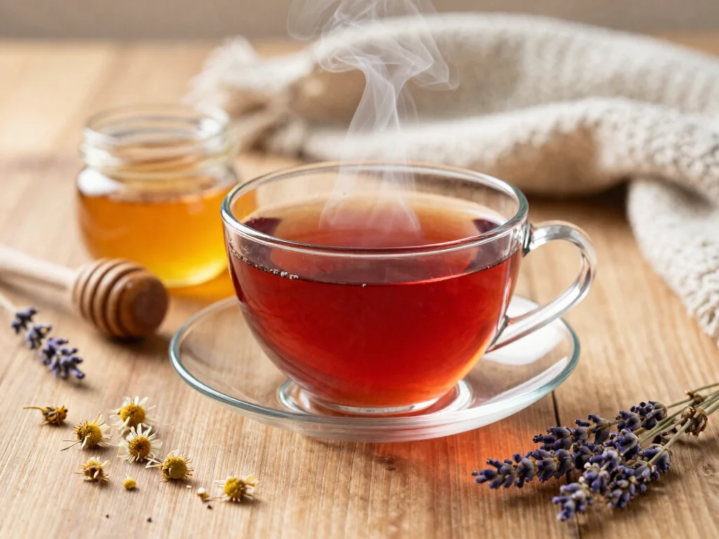 19 Tart Cherry Juice Drink Recipes for Better Sleep - 2. Sleepytime Tart Cherry Tea 1