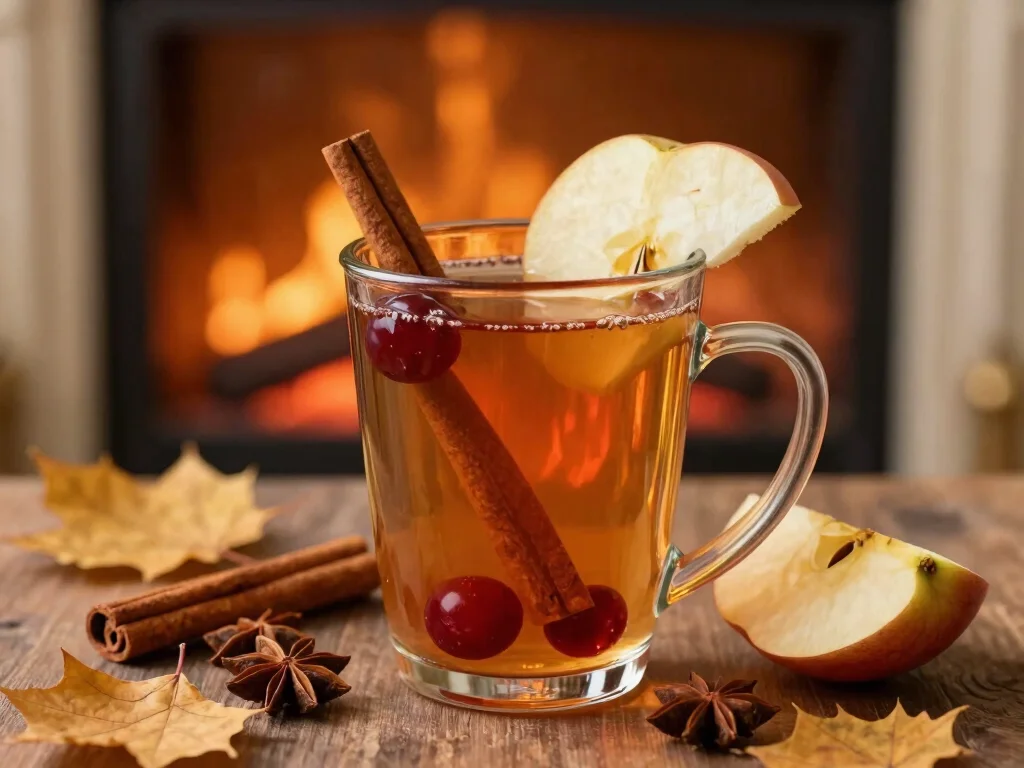 19 Tart Cherry Juice Drink Recipes for Better Sleep - 9. Warm Tart Cherry Cider 1