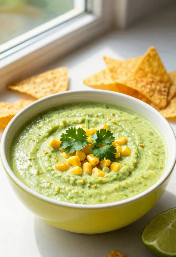 19 Vegetarian Crock Pot Vegetable Soup Recipes to Try - 6. Creamy Avocado and Corn Soup 1