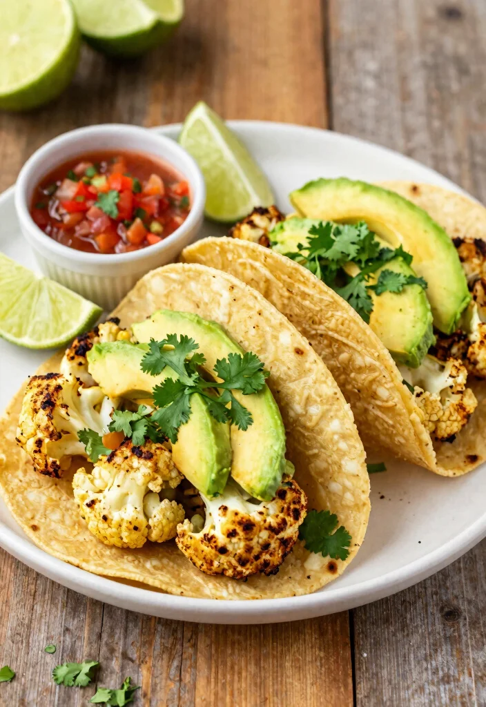19 Vegetarian Meal Prep Ideas for a Stress-Free Week - 11. Cauliflower Tacos 1