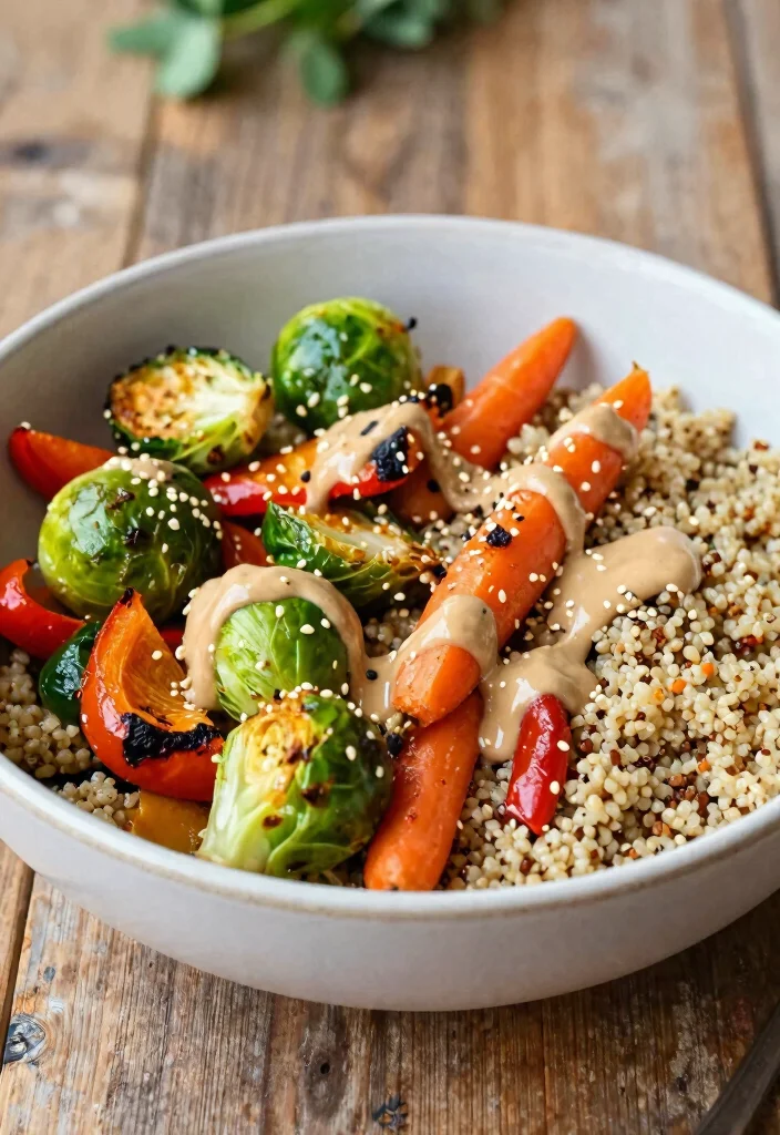 19 Vegetarian Meal Prep Ideas for a Stress-Free Week - 6. Roasted Vegetable Grain Bowl 1