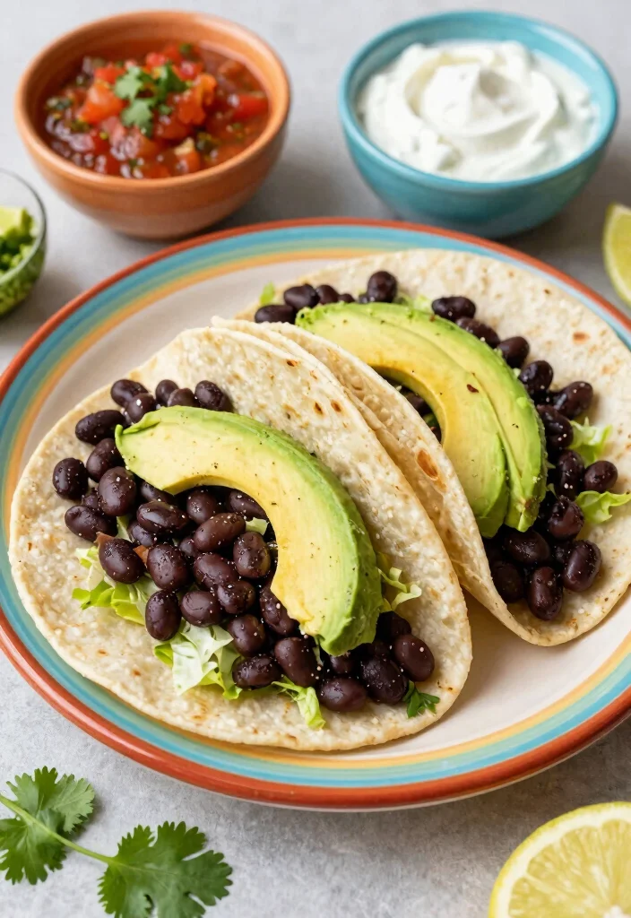 19 Vegetarian Meal Prep Ideas for a Stress-Free Week - 7. Black Bean Tacos 1