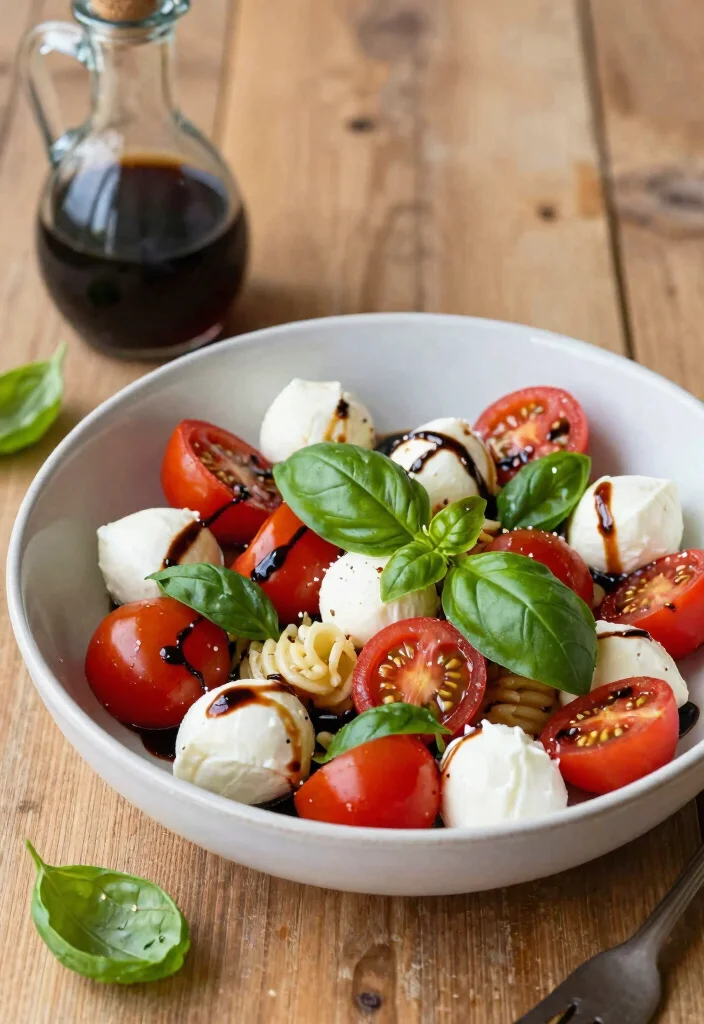 19 Vegetarian Meal Prep Ideas for a Stress-Free Week - 8. Caprese Pasta Salad 1