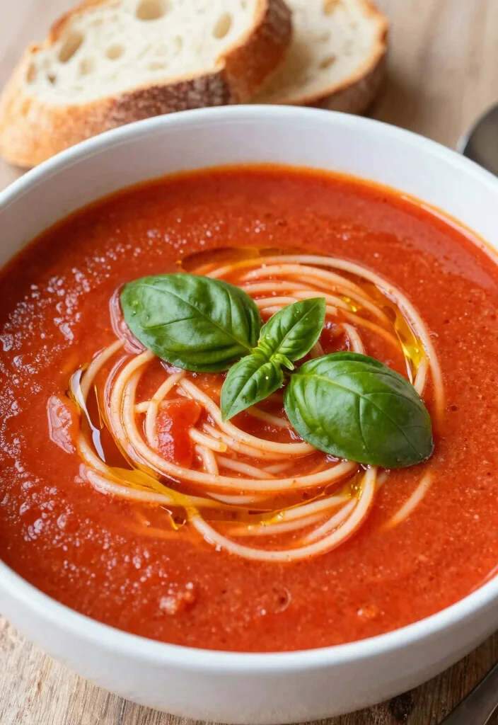 19 Vegetarian Noodle Soup Recipes for Quick Comfort - 18. Creamy Tomato Basil Noodle Soup 1