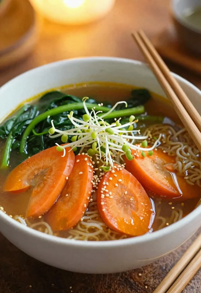19 Vegetarian Noodle Soup Recipes for Quick Comfort - 4. Hearty Vegetable Ramen 1