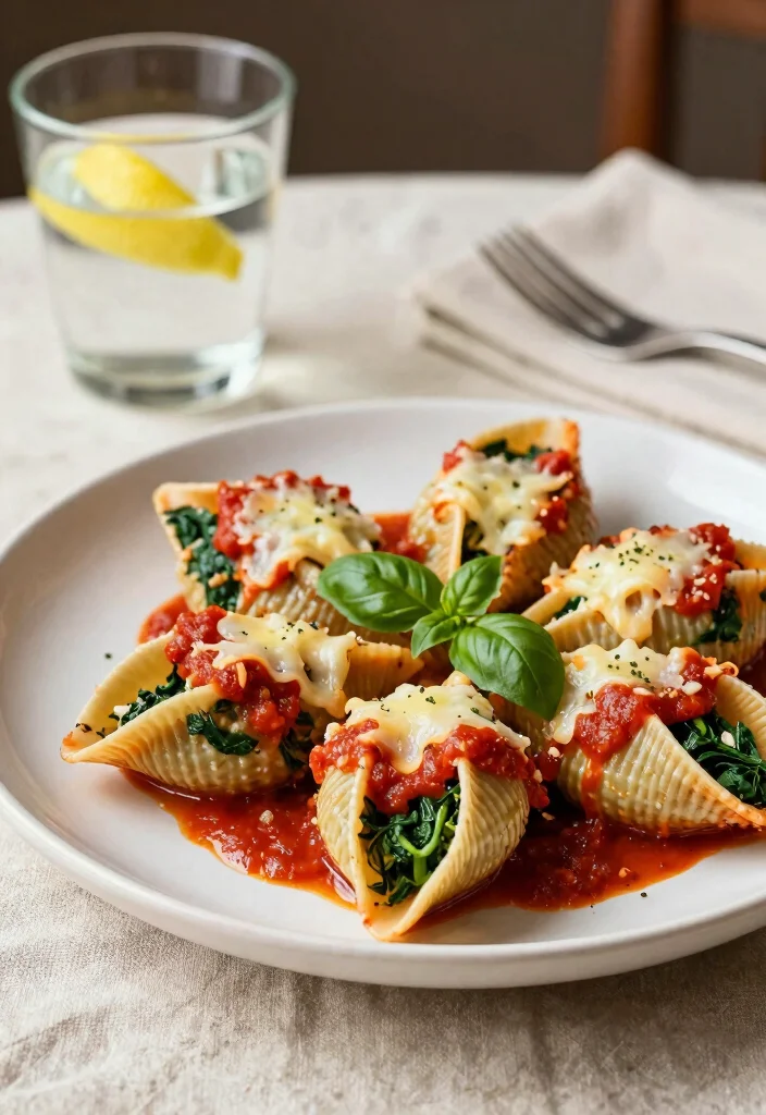 19 Vegetarian Slow Cooker Recipes for Hands-Off Cooking - 10. Spinach and Ricotta Stuffed Shells 1