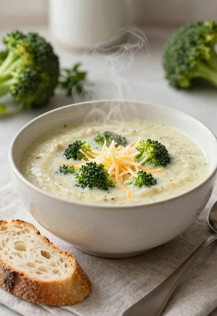 19 Vegetarian Slow Cooker Recipes for Hands-Off Cooking - 11. Broccoli Cheese Soup 1