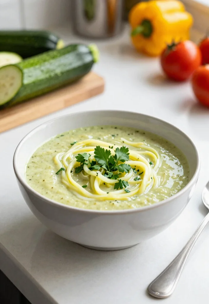 19 Vegetarian Slow Cooker Recipes for Hands-Off Cooking - 12. Zucchini Noodle Soup 1