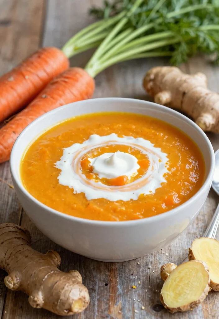 19 Vegetarian Slow Cooker Recipes for Hands-Off Cooking - 13. Carrot and Ginger Soup 1