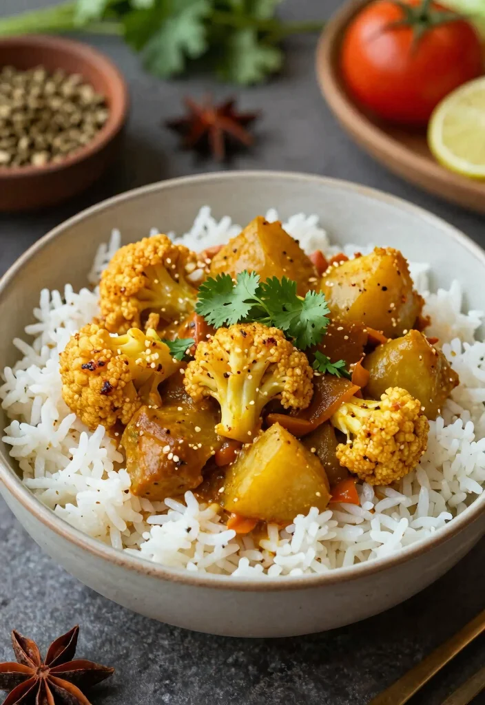 19 Vegetarian Slow Cooker Recipes for Hands-Off Cooking - 14. Cauliflower and Potato Curry 1