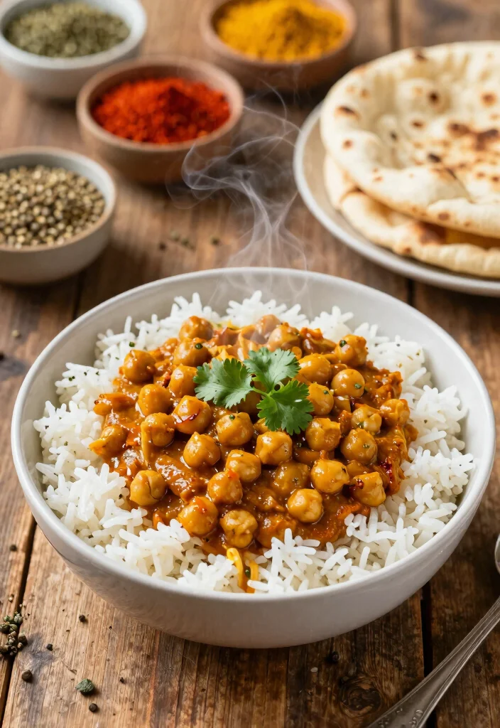 19 Vegetarian Slow Cooker Recipes for Hands-Off Cooking - 3. Spicy Chickpea Curry 1