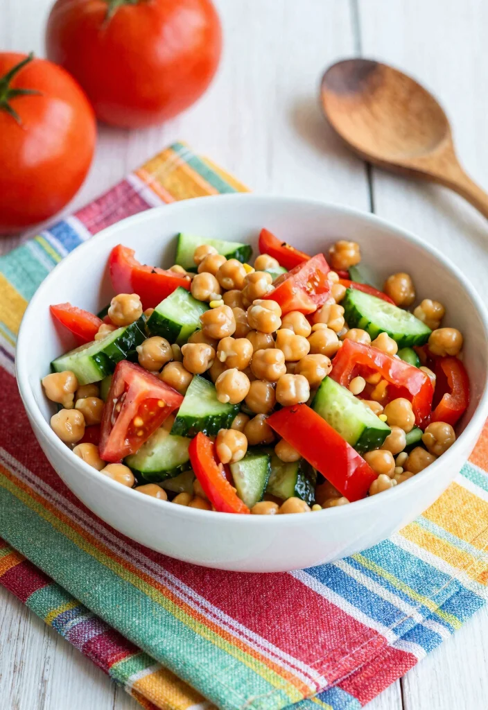 19 Vegetarian Slow Cooker Recipes for Hands-Off Cooking - 6. Mediterranean Chickpea Salad 1