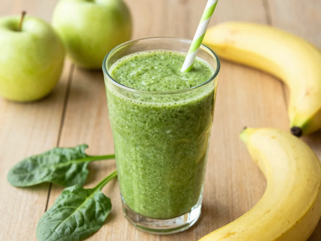 19 Weight Loss Juice Recipes That Actually Work - 10. Apple Spinach Smoothie 1
