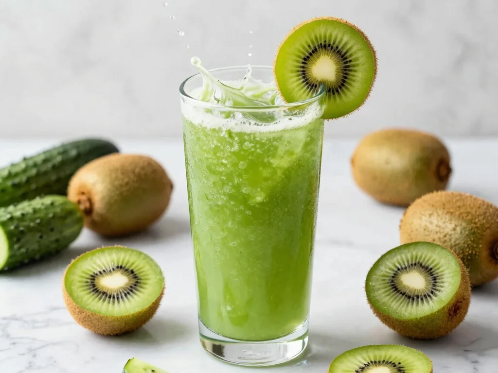 19 Weight Loss Juice Recipes That Actually Work - 13. Kiwi Cucumber Splash 1