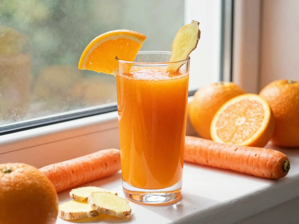 19 Weight Loss Juice Recipes That Actually Work - 16. Orange Carrot Ginger Juice 1