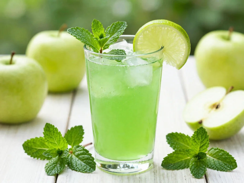 19 Weight Loss Juice Recipes That Actually Work - 18. Green Apple Mint Juice 1