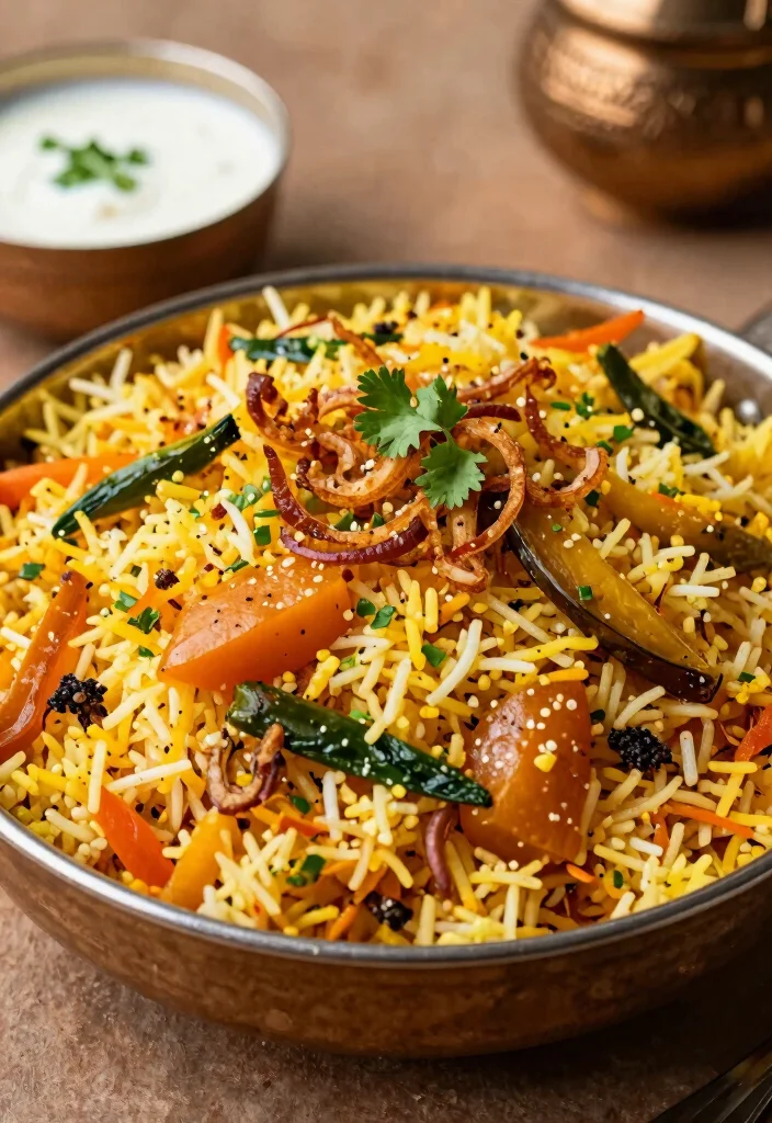 20 Authentic Indian Vegetarian Recipes You Must Try - 13. Vegetable Biryani 1