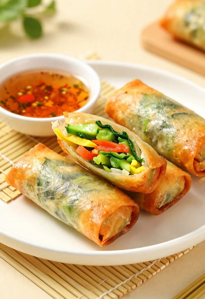20 Authentic Indian Vegetarian Recipes You Must Try - 19. Vegetable Spring Rolls 1