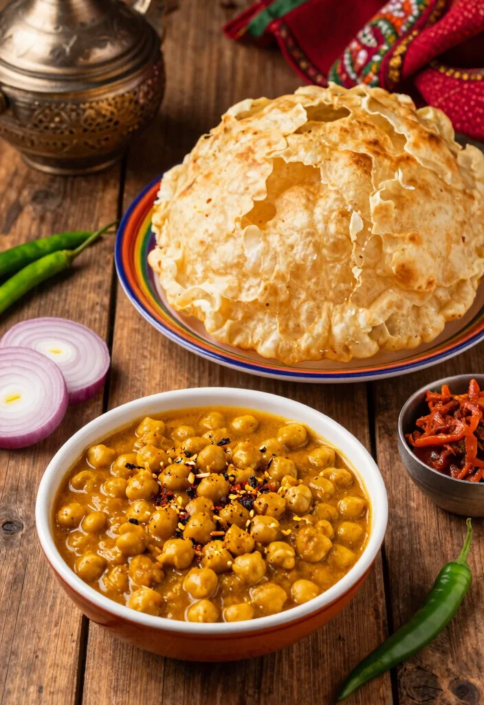 20 Authentic Indian Vegetarian Recipes You Must Try - 2. Chole Bhature 1