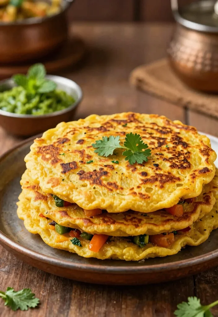 20 Authentic Indian Vegetarian Recipes You Must Try - 20. Besan Chilla 1