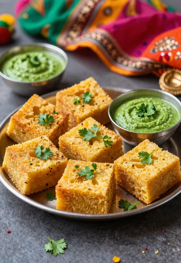 20 Authentic Indian Vegetarian Recipes You Must Try - 5. Dhokla 1