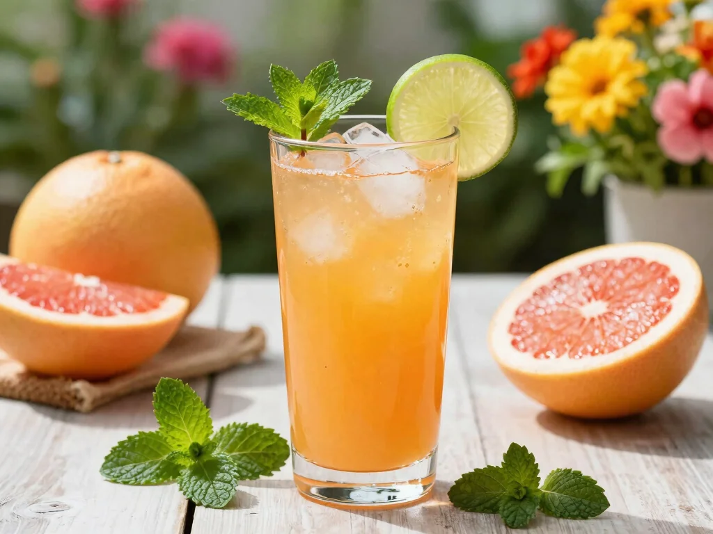 20 Cold Press Juice Recipes for a Healthy Detox - 10. Minty Grapefruit Goodness 1