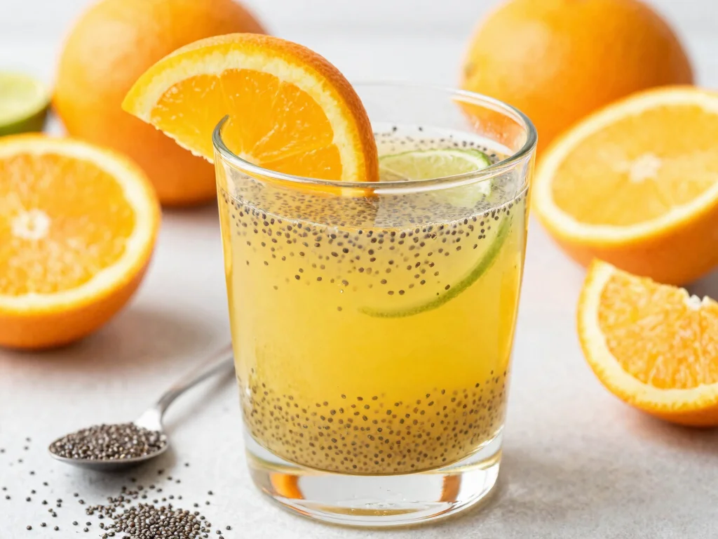 20 Cold Press Juice Recipes for a Healthy Detox - 16. Chia Seed Refreshment 1