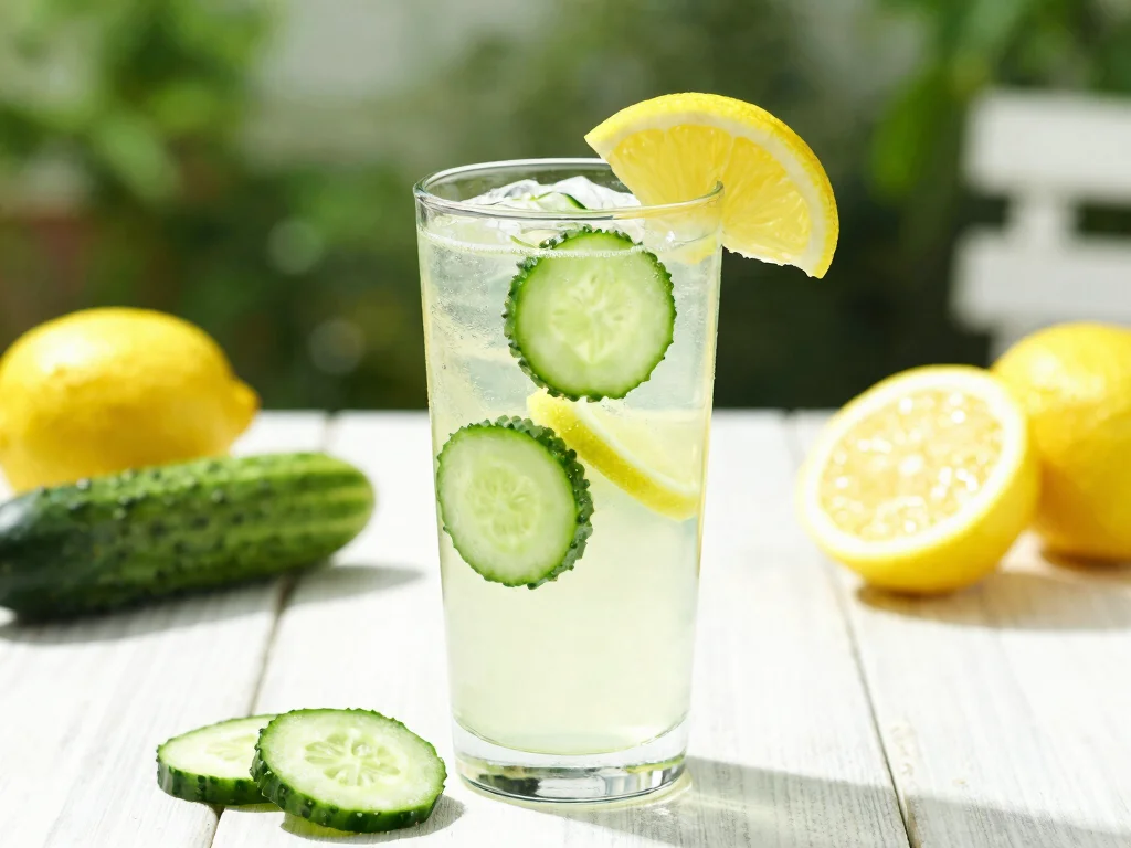 20 Cold Press Juice Recipes for a Healthy Detox - 20. Zesty Cucumber-Lemonade 1