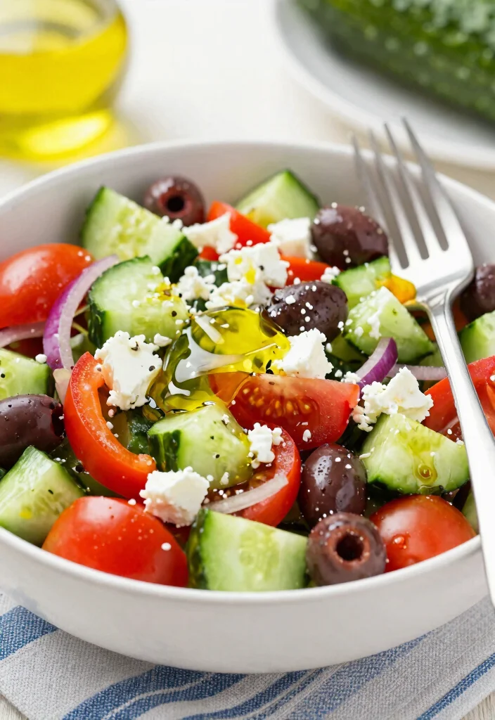 20-Day Vegetarian Meal Challenge for Beginners - Day 13: Simple Greek Salad 1