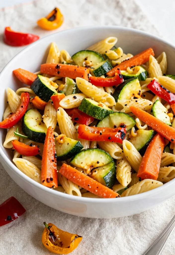20-Day Vegetarian Meal Challenge for Beginners - Day 19: Roasted Veggie Pasta Salad 1