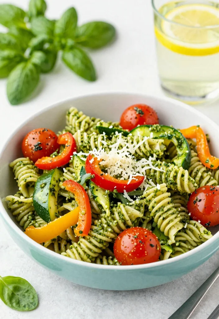 20 Easy One-Pot Vegetarian Meals for Any Night - 15. Pesto Pasta Primavera 1