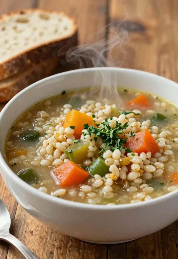 20 Easy One-Pot Vegetarian Meals for Any Night - 17. Barley and Vegetable Soup 1