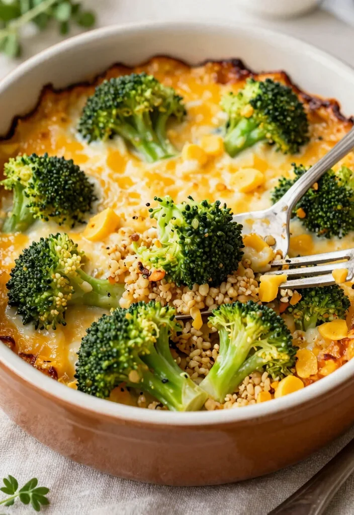 20 Easy One-Pot Vegetarian Meals for Any Night - 5. Broccoli and Cheddar Quinoa Bake 1