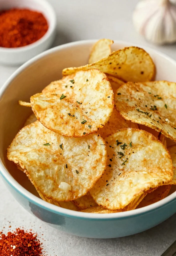 20 Easy Vegetarian Air Fryer Recipes for Crispy Meals - 14. Air Fryer Potato Chips 1