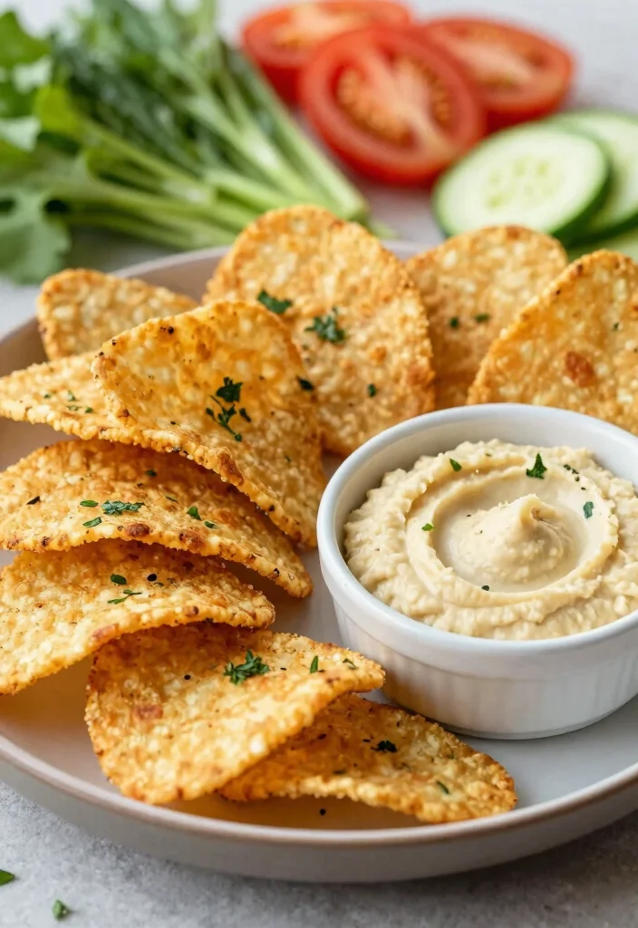 20 Easy Vegetarian Air Fryer Recipes for Crispy Meals - 19. Air Fryer Pita Chips 1