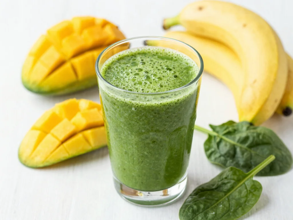 20 Hair Growth Juice Recipes for Stronger Hair - 15. Tropical Green Smoothie 1