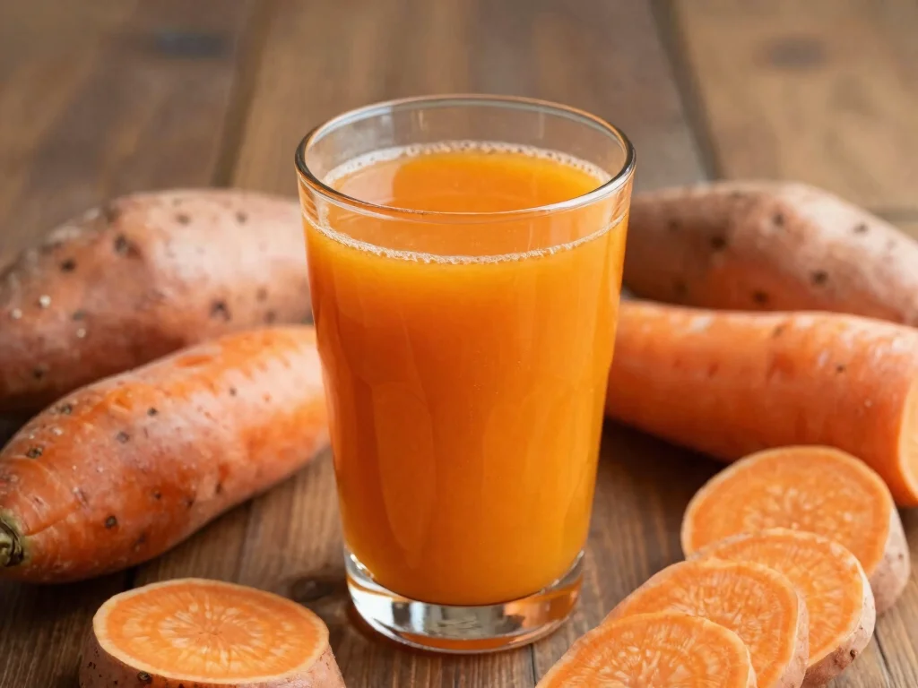 20 Hair Growth Juice Recipes for Stronger Hair - 7. Sweet Potato Nourish Juice 1